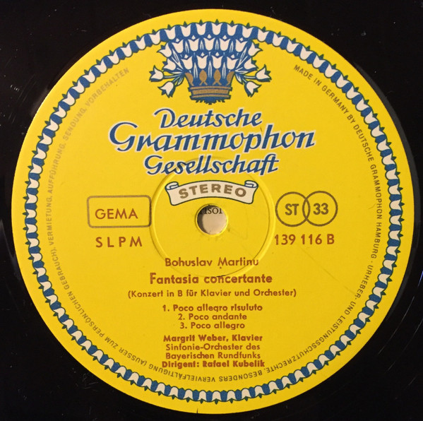 Manuel De Falla / Bohuslav Martinů , Rafael Kubelik , Symphonie-Orchester Des Bayerischen Rundfunks , Margrit Weber - Nights In The Gardens Of Spain / Fantasia Concertante | Deutsche Grammophon (SLPM 139 116) - 4