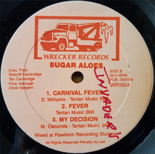 Sugar Aloes - Pure Sugar | Wrecker Records (WR 1554) - 3