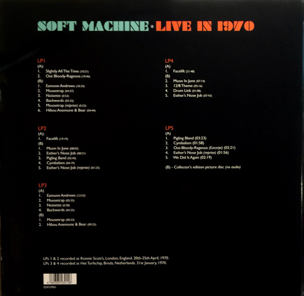 Soft Machine - Live In 1970 | Edifying Records (EDFLP001) - 2 Soft Machine - Live In 1970 | Edifying Records (EDFLP001) - 2
