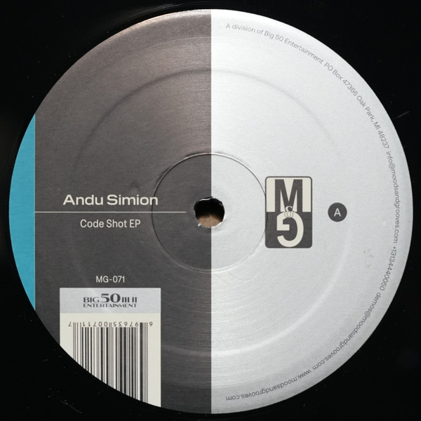 Andu Simion - Code Shot EP | Moods & Grooves (MG-071) - main Andu Simion - Code Shot EP | Moods & Grooves (MG-071) - main