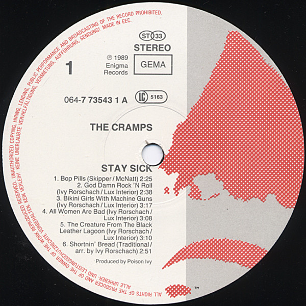 The Cramps - Stay Sick! | Enigma Records (064-7 73543 1) - 3 The Cramps - Stay Sick! | Enigma Records (064-7 73543 1) - 3