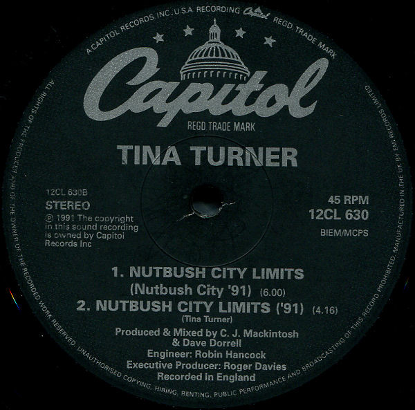 Tina Turner - Nutbush City Limits | Capitol Records (12CL 630) - 2