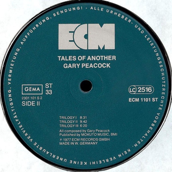 Gary Peacock , Keith Jarrett , Jack DeJohnette - Tales Of Another | ECM Records (ECM 1101) - 3 Gary Peacock , Keith Jarrett , Jack DeJohnette - Tales Of Another | ECM Records (ECM 1101) - 3