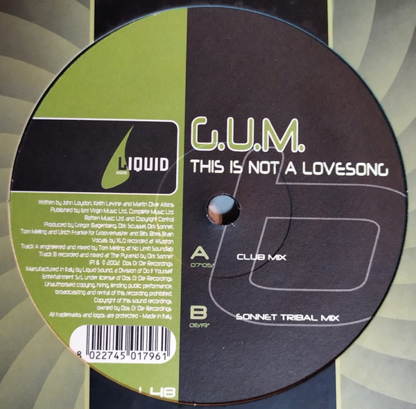 G.U.M. - This Is Not A Lovesong | Liquid Sound (L48) - main