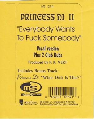 Princess Di - Everybody Wants To Fuck Somebody | Music Station (MS 1274) - main Princess Di - Everybody Wants To Fuck Somebody | Music Station (MS 1274) - main