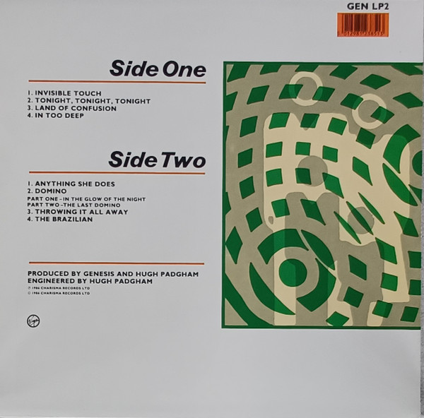 Genesis - Invisible Touch | Virgin (GEN LP2) - 2 Genesis - Invisible Touch | Virgin (GEN LP2) - 2
