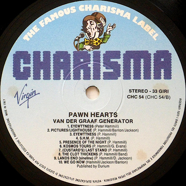 Van Der Graaf Generator - Pawn Hearts | Charisma (CHC 54) - 4 Van Der Graaf Generator - Pawn Hearts | Charisma (CHC 54) - 4