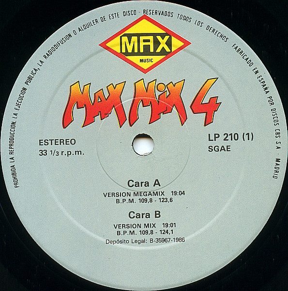 Various - Max Mix 4 | Max Music (LP 210) - 4 Various - Max Mix 4 | Max Music (LP 210) - 4