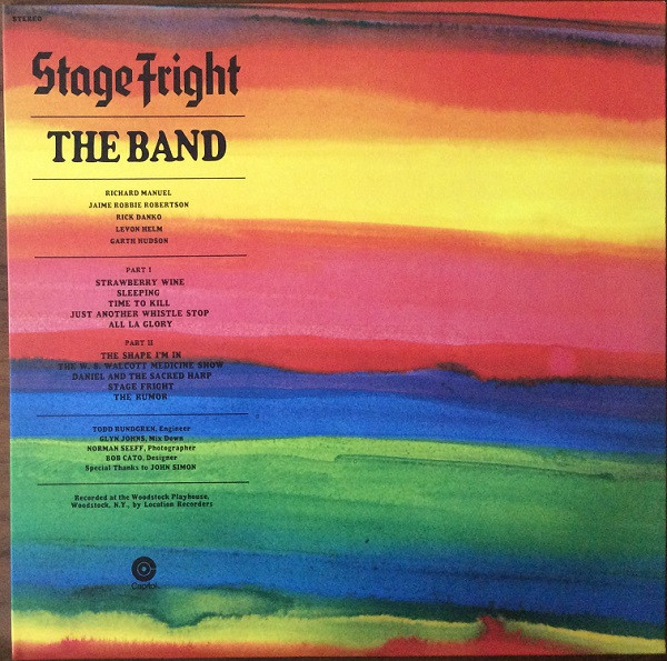 The Band - Stage Fright | Capitol Records (B0023080-01) The Band - Stage Fright | Capitol Records (B0023080-01)