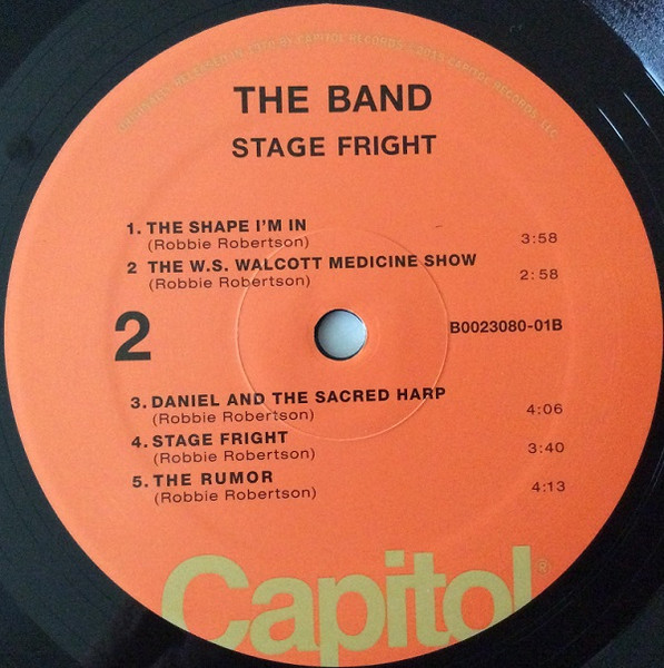 The Band - Stage Fright | Capitol Records (B0023080-01) - 4 The Band - Stage Fright | Capitol Records (B0023080-01) - 4