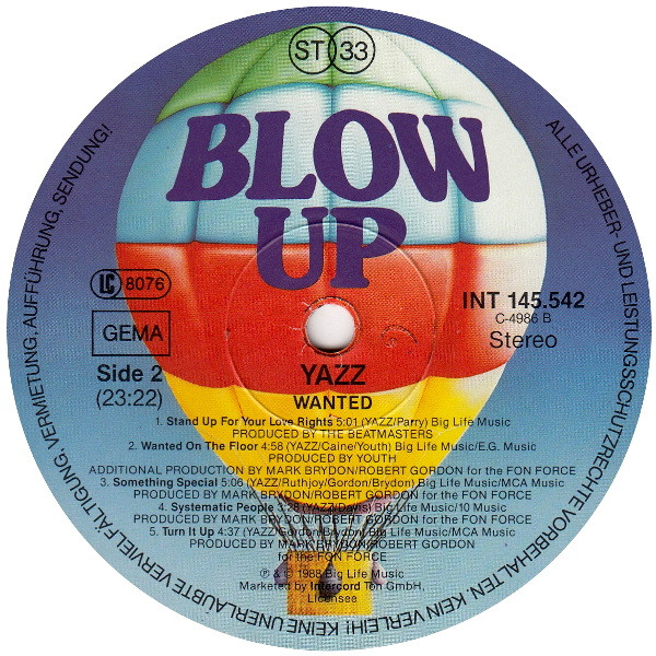 Yazz - Wanted | Blow Up (INT 145.542) - 4 Yazz - Wanted | Blow Up (INT 145.542) - 4