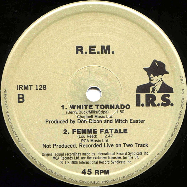 R.E.M. - Superman | I.R.S. Records (IRMT 128) - 3