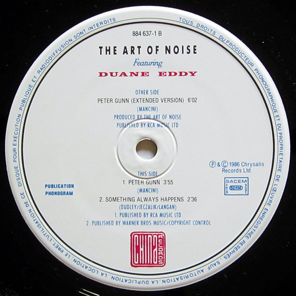 The Art Of Noise Featuring Duane Eddy - Peter Gunn (Extended Version) | Chrysalis (884 637-1) - 4