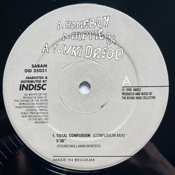 A Homeboy, A Hippie & A Funki Dredd - Total Confusion | Indisc (DID 35031) - 3 A Homeboy, A Hippie & A Funki Dredd - Total Confusion | Indisc (DID 35031) - 3