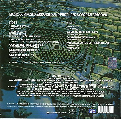 Goran Bregović - Music Inspired And Taken From Underground | Mercury (538 171-8) - 2