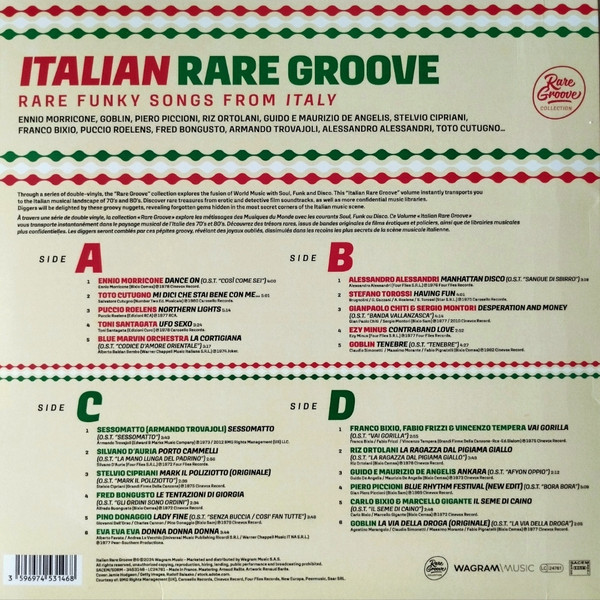 Various - Italian Rare Groove (Rare Funky Songs From Italy) | Wagram Music (3453146) - 2