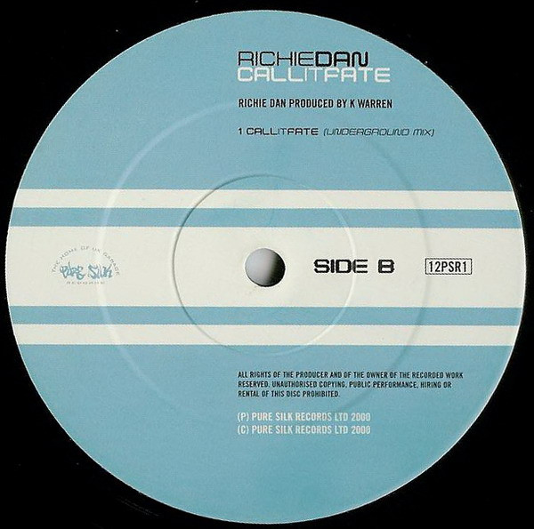 Richie Dan - Call It Fate | Pure Silk Records (12PSR1) - 2 Richie Dan - Call It Fate | Pure Silk Records (12PSR1) - 2
