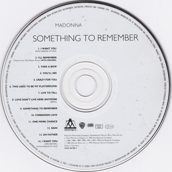 Madonna - Something To Remember | Maverick (9362-46100-2) - 4