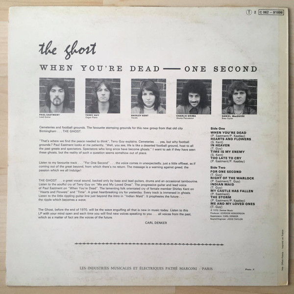 The Ghost - When You're Dead - One Second | Stateside (C062 91898) - 2