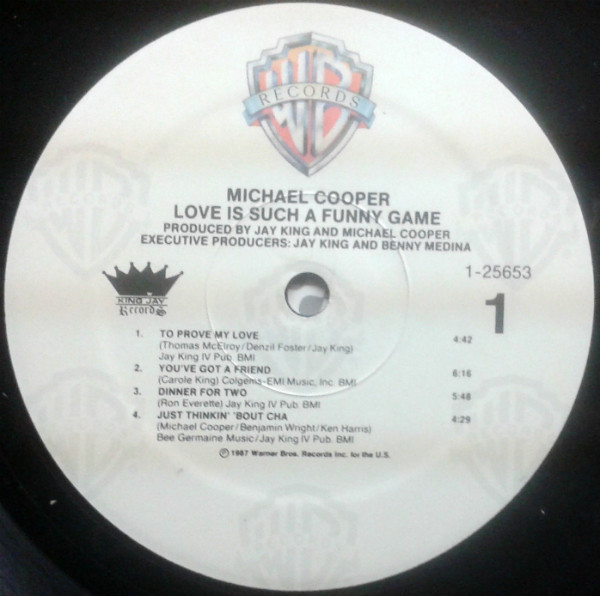 Michael Cooper - Love Is Such A Funny Game | Warner Bros. Records (25653-1) - 2