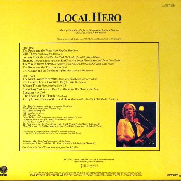 Mark Knopfler - Local Hero | Vertigo (VOG-1-3321) - 2