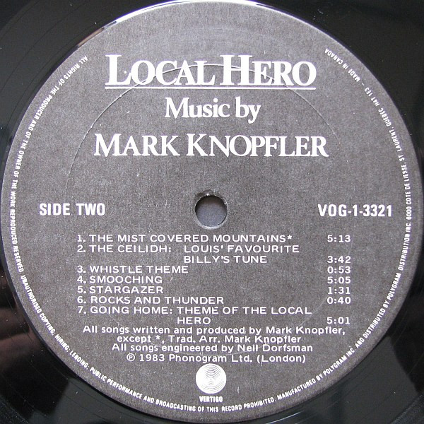 Mark Knopfler - Local Hero | Vertigo (VOG-1-3321) - 4