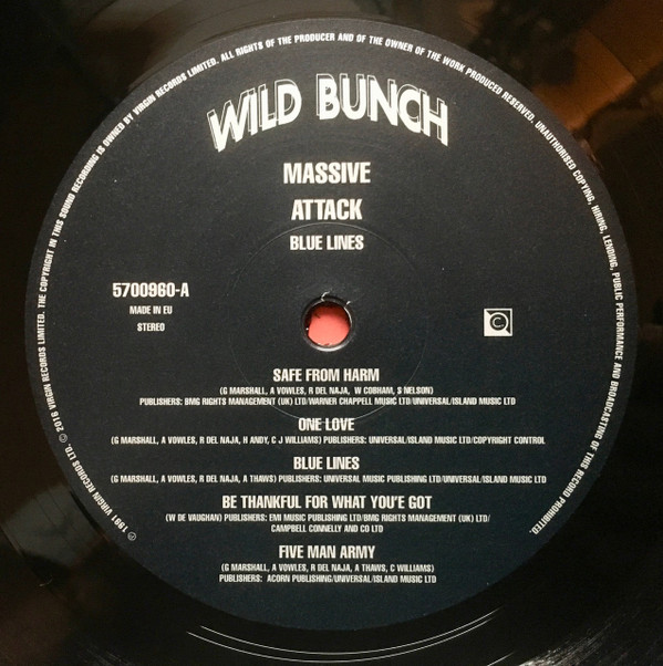 Massive Attack - Blue Lines | Wild Bunch Records (5700960) - 2