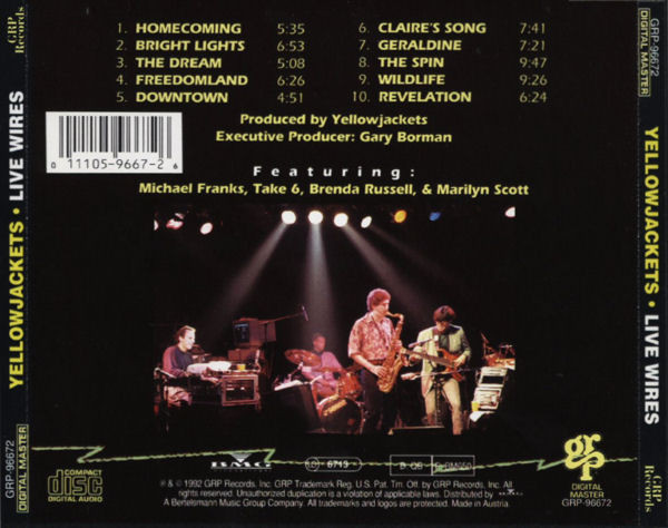 Yellowjackets - Live Wires | GRP (GRP-96672) - 2