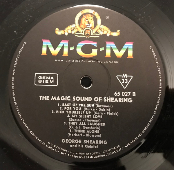 The George Shearing Quintet - The Magic Sound Of Shearing | MGM Records (65 027) - 4