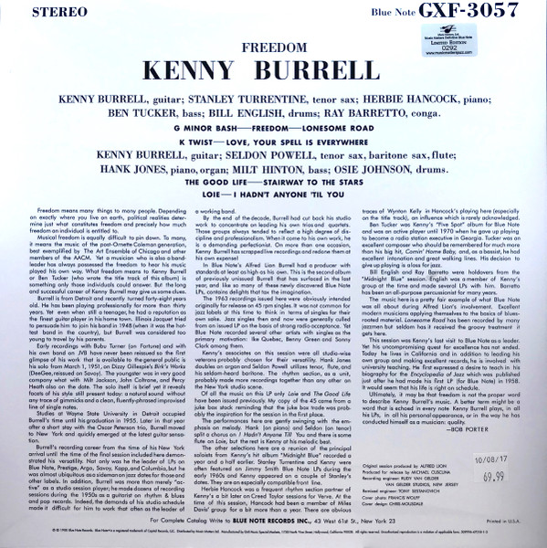 Kenny Burrell - Freedom | Music Matters Ltd. (MMGXF-3057) - 2 Kenny Burrell - Freedom | Music Matters Ltd. (MMGXF-3057) - 2