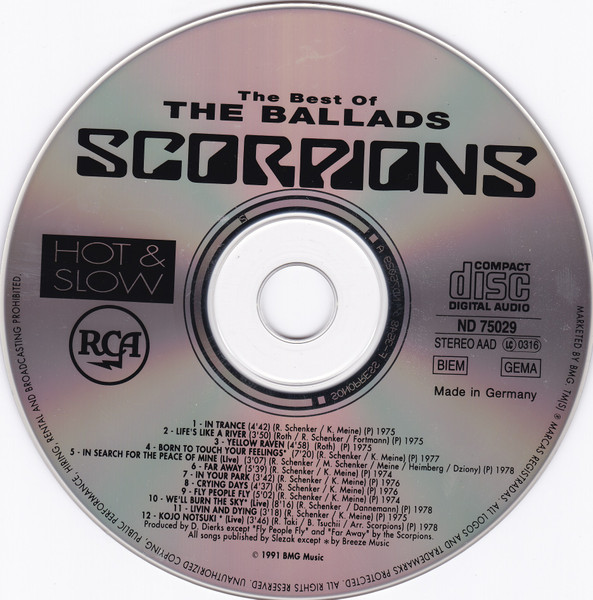 Scorpions - Hot & Slow | RCA (ND 75029) - 3