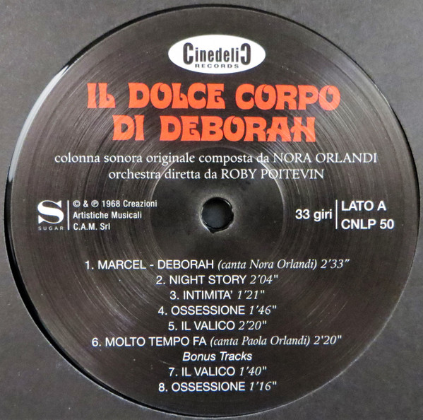 Nora Orlandi - Il Dolce Corpo Di Deborah (Colonna Sonora Originale) | Cinedelic Records (CNLP50) - 3