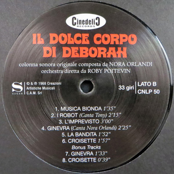Nora Orlandi - Il Dolce Corpo Di Deborah (Colonna Sonora Originale) | Cinedelic Records (CNLP50) - 4