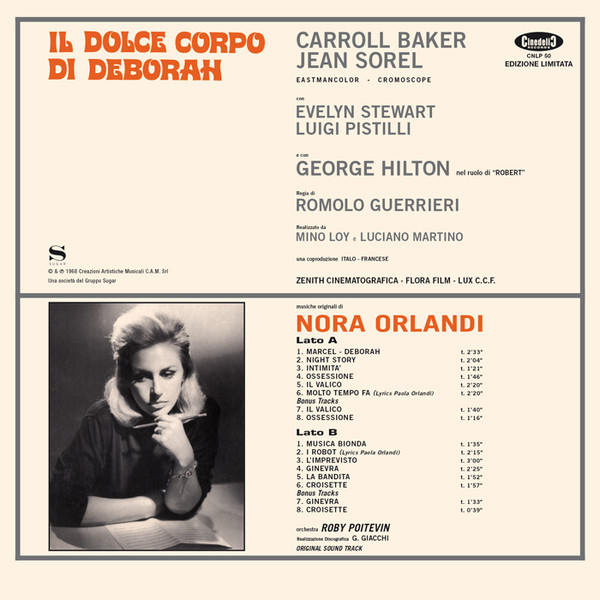 Nora Orlandi - Il Dolce Corpo Di Deborah (Colonna Sonora Originale) | Cinedelic Records (CNLP50) - 2