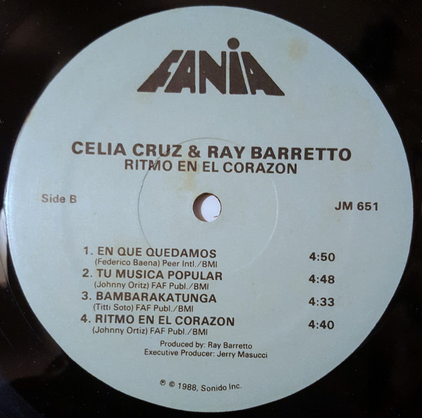 Celia Cruz & Ray Barretto - Ritmo En El Corazon | Fania Records (JM 651) - 4