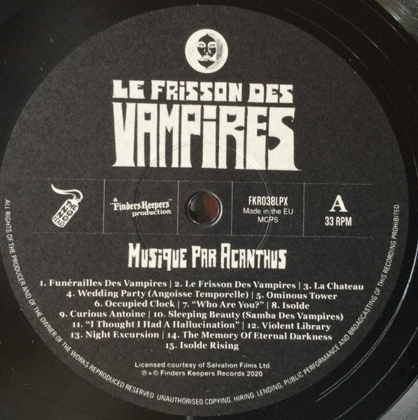 Acanthus - Le Frisson Des Vampires | Finders Keepers Records (FKR038LPX) - 3