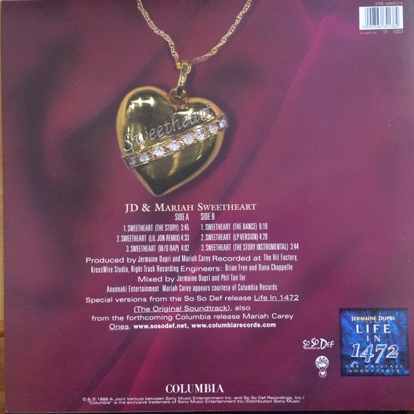 Jermaine Dupri & Mariah Carey - Sweetheart | Columbia (666413 6) - 2 Jermaine Dupri & Mariah Carey - Sweetheart | Columbia (666413 6) - 2