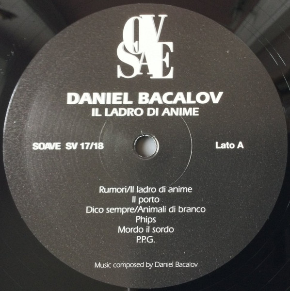 Daniel Bacalov - 1984/5 Il Ladro Di Anime - Diario Segreto Contraffatto | Soave (SV 17/18) - 4 Daniel Bacalov - 1984/5 Il Ladro Di Anime - Diario Segreto Contraffatto | Soave (SV 17/18) - 4