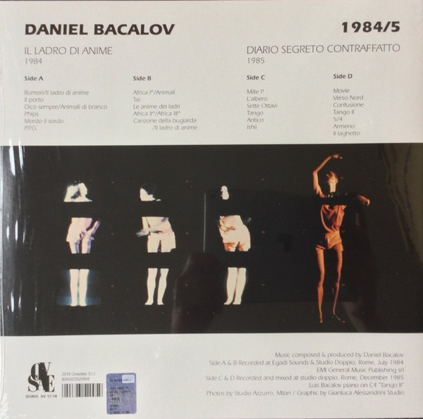 Daniel Bacalov - 1984/5 Il Ladro Di Anime - Diario Segreto Contraffatto | Soave (SV 17/18) - 3 Daniel Bacalov - 1984/5 Il Ladro Di Anime - Diario Segreto Contraffatto | Soave (SV 17/18) - 3