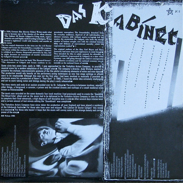 Bill Nelson - Das Kabinett ('The Cabinet Of Doctor Caligari') | Cocteau Records (JC 2) - 2