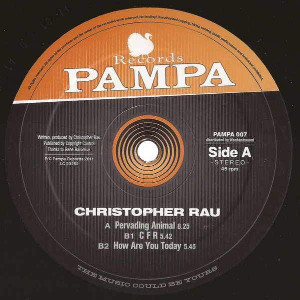 Christopher Rau - Pervading Animal | Pampa Records (PAMPA 007)