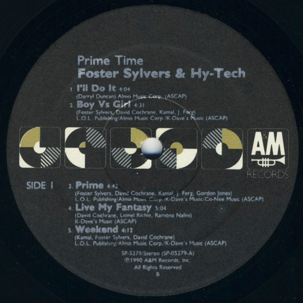 Foster Sylvers & Hy-Tech - Prime Time | A&M Records (SP-5279) - 3 Foster Sylvers & Hy-Tech - Prime Time | A&M Records (SP-5279) - 3