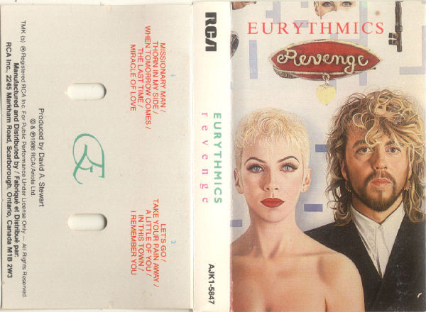 Eurythmics - Revenge [Cassette] | RCA (AJK1-5847) - 3