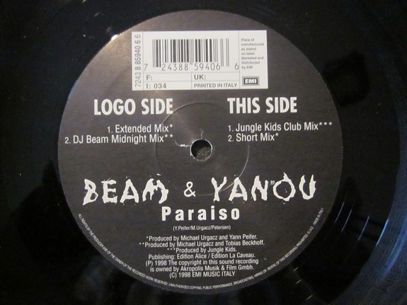 Beam & Yanou - Paraiso | Oval (8 85940 6) - main Beam & Yanou - Paraiso | Oval (8 85940 6) - main