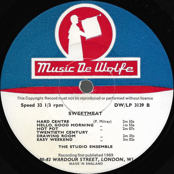 The Studio Ensemble - Sweetmeat | Music De Wolfe (DW/LP 3139) - 4