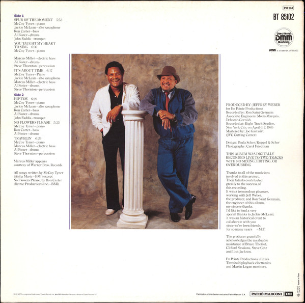 McCoy Tyner & Jackie McLean - It's About Time | Blue Note (BT 85102) - 2 McCoy Tyner & Jackie McLean - It's About Time | Blue Note (BT 85102) - 2