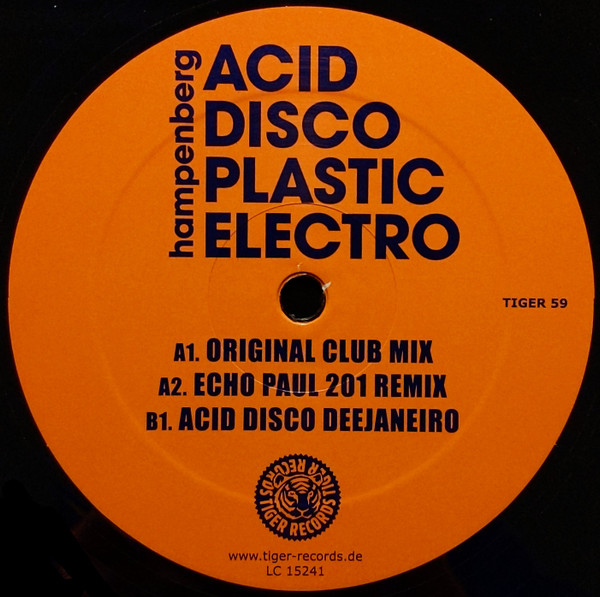 Hampenberg - Acid Disco Plastic Electro | Tiger Records (TIGER 59) - main Hampenberg - Acid Disco Plastic Electro | Tiger Records (TIGER 59) - main
