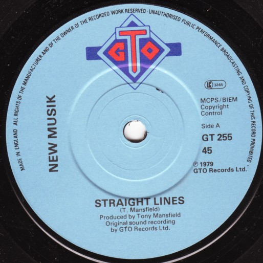 New Musik - Straight Lines | GTO (GT 255) - 3