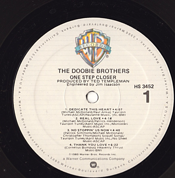 The Doobie Brothers - One Step Closer | Warner Bros. Records (HS 3452) - 3 The Doobie Brothers - One Step Closer | Warner Bros. Records (HS 3452) - 3