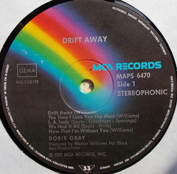 Dobie Gray - Drift Away | MCA Records (MAPS 6470) - 3 Dobie Gray - Drift Away | MCA Records (MAPS 6470) - 3